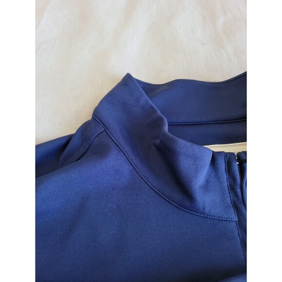 Donald Ross Mens L Pullover 1/2 Zip Blue Softshell Golf Logo Banded Waist Casual - Picture 10 of 11